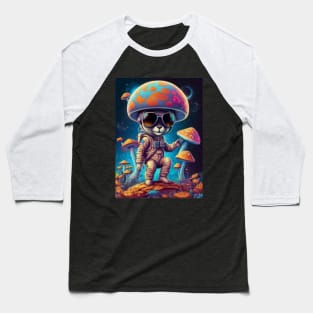 Psychedelic Dj Astronaut - Catsondrugs.com - astronaut, space, stars, galaxy, nasa, cool, planets, funny, universe, astros, astronomy, trippy, surreal, asteroidday, planet Baseball T-Shirt